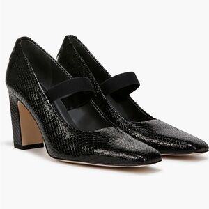 SARTO By Franco Sarto Black Textured Heels